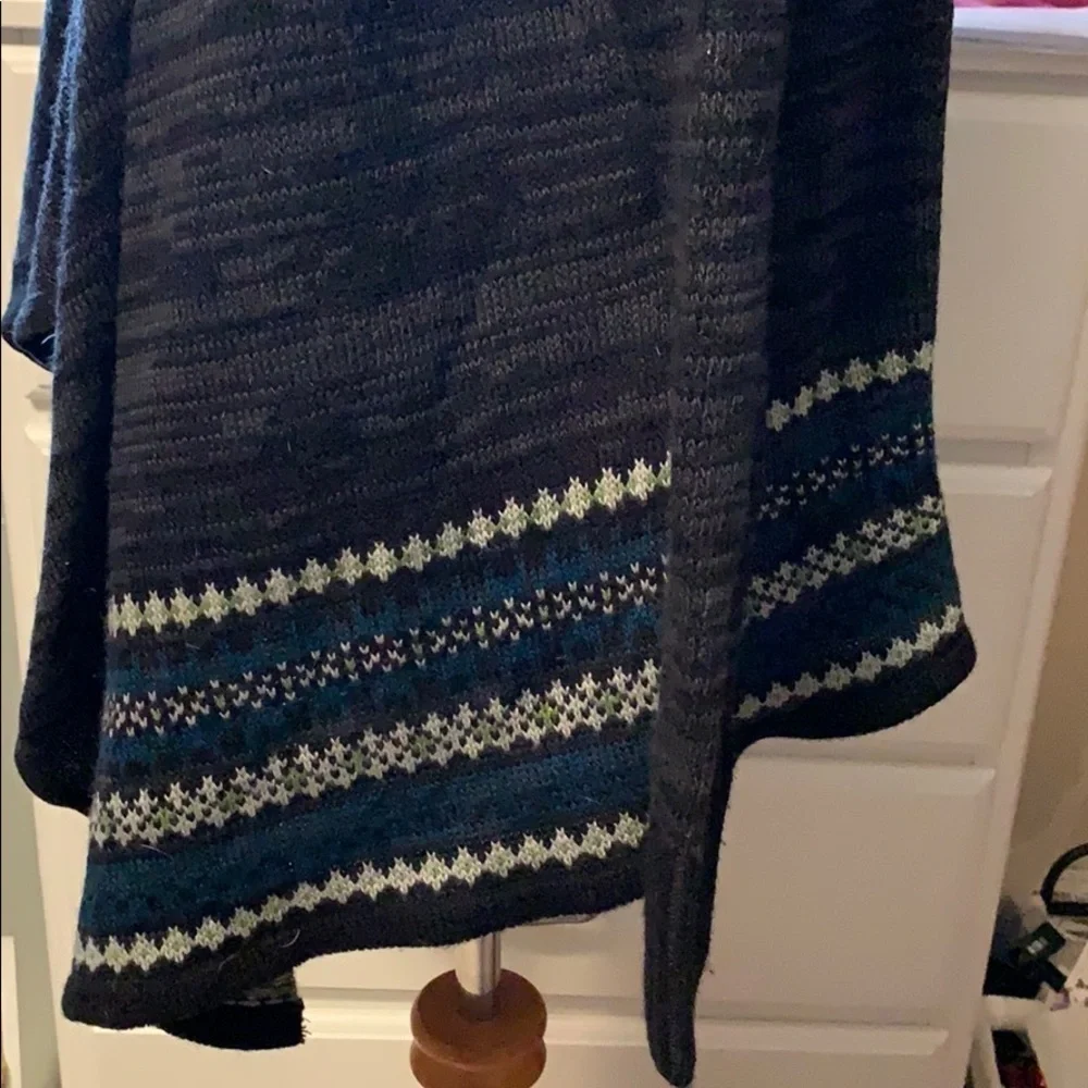 AB Studio cardigan sweater with draped front, Med - Picture 4 of 10